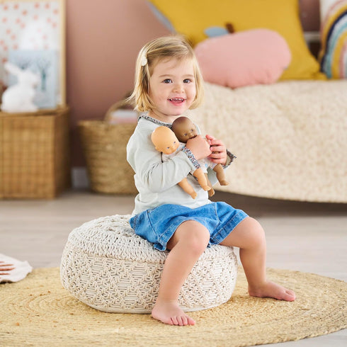 Corolle Mini Calin Bunnies Baby Doll - Small 8" Soft Body with Blue Eyes and Bunny Pattern Outfit, Vanilla-Scented, Easy to Hold - for Kids Ages 1...