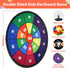 BELLOCHIDDO Double Sided Dart Board for Kids, Toys for 3 4 5 6 7 8 9 10 11 12 Years Old Boys with 12 Velcro Sticky Balls, Indoor & Outdoor Party C...