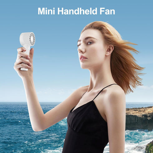 Portable Fan, Mini Handheld Fan with 3 Adjustable Speeds, 2600mAh Handheld Fan with 3-16H Usage Time and Newly Upgraded Motor, Small Lash Fan for ...