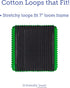Friendly Loom | 7” Traditional-Sized Black Potholder Weaving Loops | Craft 2 Cotton Potholders...