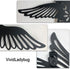 VividLadybug Metal hummingbird wall art decor, 9inch set of 3 black Concise Decoration Hanging for living room bedroom bathroom Kitchen Patio Balc...