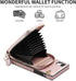for iPhone XR Zipper Leather Wallet Case (6.1-Inch) - 3-in-1 Crossbody Bag with Card Holder - Shockproof PU Leather Case - 11-Card Capacity & Adju...