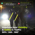 Rechargeable Led Reflective Lighted Vest for Walking in The Dark, LED Reflective Sash, Night Dog Walking Gear, Dog Lights for Night Walking, Refle...
