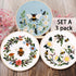 Lukinbox Embroidery Starter Kit for Beginners, 3 Sets Cross Stitch Kits for Adults, Include Embroidery Clothes with Cute Bees and Flowers Patterns...