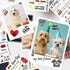 20 Sheets Scrapbook Dog Stickers Dog Phrases Clear Sticker Waterproof Dog Paw Print Stickers with Sayings Puppy Word Stickers for Kids Aldult Scra...