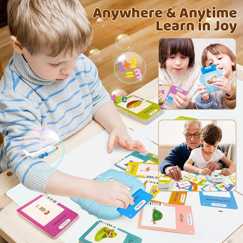 Talking Flash Cards for Toddlers 2-4 Years, 510 Sight Words, Autism Sensory Toys for Autistic Children,Learning Montessori Toys, Educational Presc...