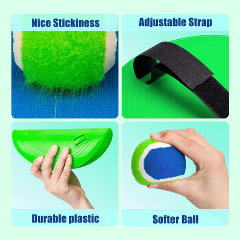 EVERICH TOY Beach Toys for Outdoor Games for Kids Ages 3-10, Yard Lawn Ball Catch Games Paddle Toss-Upgraded Version Game for Family, Boys and Gir...