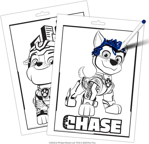 PAW Patrol The Mighty Move 16 Page Imagine Ink Coloring Pad, with 6 Mini Mess Free Markers, Bendon 58596...