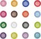 Libiline 100pcs Resin Button Solid Color 4Holes Craft Clothe Sewing Card Making Sweater Shirt (Multi-Color, 11/16"(17mm))...