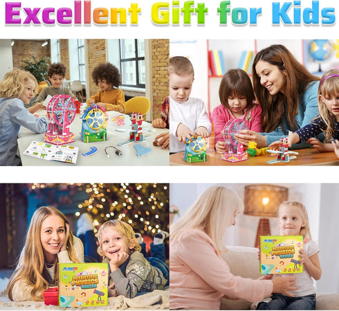Science Kits for Kids Age 8-12 STEM Projects Activity Craft Kits 3 in 1 Educational Building Kits DIY 3D Puzzles for Kids Science STEM Toys Kits f...