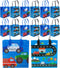 Tiny Mills Cars Fire Trucks Transportation Party Favor Bags Treat Bags with Handles, Birthday Party Goodie Bags Candy Bags for Toddler Birthday Pa...
