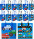 Tiny Mills Cars Fire Trucks Transportation Party Favor Bags Treat Bags with Handles, Birthday Party Goodie Bags Candy Bags for Toddler Birthday Pa...