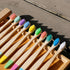 OUTIN Kids Bamboo Toothbrushes 20 Pcs Soft Bristles, Children Wood Toothbrush Colorful Eco Friendly Biodegradable Wooden Handle Tooth Brush, Multi...