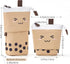 ANGOOBABY Cute Pencil Case Standing Pen Holder Telescopic Makeup Pouch Pop Up Cosmetics Bag with Kawaii Smile Face Stationery case Office Organize...