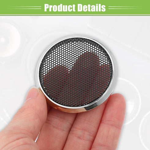 ACROPIX Universal 1.5" Car Speaker Grills Cover Mesh Round 1.5 Inch Audio Speaker Subwoofer Guard Protector Case Iron Silver Tone - Pack of 4......