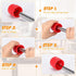 4 Pieces Copper Pipe Cleaner and Reamer Set, Include 2 Pieces Copper Pipe Cleaner and 2 Pieces Reamer, 4 In 1 Pipe Deburring Brush for PVC PPR Cop...