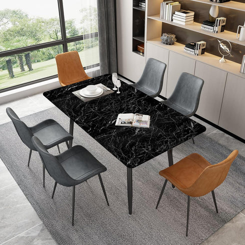COSNIGHT Black Marble Contact Paper Peel and Stick for Countertops, Waterproof Marble Wallpaper Self Adhesive, Removable Vinyl Film for Kitchen Co...