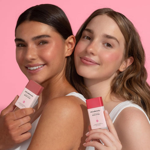 MCoBeauty Super Glow Blush Drops, Peach Pink, Luminous Flush for Radiant Cheeks, Vegan, Cruelty Free Cosmetics...