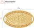 Alisveristime Turkish Ottoman Inspired 2-Person Zamac Serving Tray - Authentic Ellipse Design for Coffee, Tea, and Beverages in Gold, Silver and A...