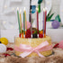 24 Count Metallic Birthday Candles Slow Burning Happy Birthday Cake Candles Long Thin Cake Cupcake Candle in Holders for Lucky Party, Wedding Part...