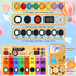 Autism Sensory Montessori Toys for 1 Year Old, Toddlers Busy Board for 1 2 3 4 Year Old, Wooden Switch Button Musical Mini Piano Key with LED Ligh...