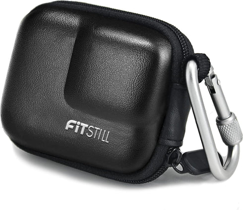 FitStill Black PU Mini Carrying Case for Go Pro Hero 12/11/10/9/8/7/(2018)/6/5 Black,Hard Shell Travel Storage Case for DJI Osmo Action,AKASO,Camp...