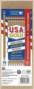 Rose Art U.S.A. Gold Pre-Sharpened American Wood Cased #2 HB Natural Pencils, 36 Pack...