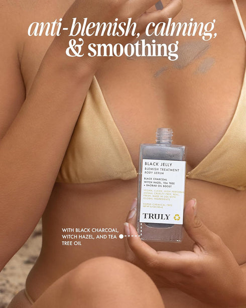 Truly Beauty Black Jelly Blemish Treatment Body Serum 3.1 OZ...