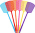 Fly Swatter,Plastic Flyswatters Multi-Pack,6 Bulk Vibrant Colorful Fly Killer,Long Handle Bug Swatter for Indoor and Outdoor...