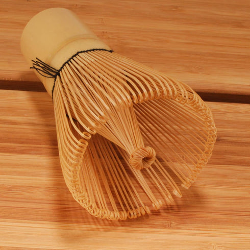 BambooMN Japanese Matcha Whisk Chasen - Traditional Handcurled 100 Tate Matcha Utensil - Natural Golden Brown - 1 Piece...