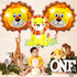 KatchOn, Lion Balloons for Birthday Party - Giant 30 Inch, Pack of 3 | Lion Foil Balloon, Lion Party Decorations | Lion Mylar Balloon, Lion Decora...