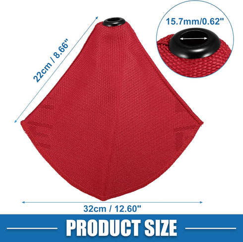 Car Shift Dust Cover Universal Gear Shift Knob Boot Dust Cover Fabric Red...
