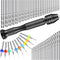 95 Pieces Hand Drill Bits Set, Black Pin Vise Hand Drill, 74 Pieces Micro Twist Drill Bits and 20 Pieces PCB Mini Drill Bits for Resin Polymer Cla...