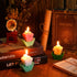 3 Pcs Flower Shaped Scented Candle Set Soy Wax Candle Decor for Table Fireplace Room Aesthetic Cute Gifts for Women Birthday Anniversary Party Fav...
