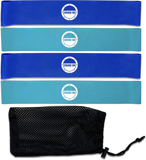 Cruise On Towel Bands for Cruise Chairs (4 Pack), Better Alternative to Towel Clips for Beach, Pool & Ships, Essential for 2026 & 2027 Trips, Secu...