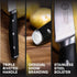 MasterChef Paring Knife 8" with High Carbon Stainless Steel Blade and Triple Riveted Handles, Professional Quality Kitchen Knife for Precision Coo...