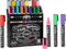 Loddie Doddie Liquid Chalk Markers | Dust Free Chalk Pens - Perfect for Chalkboards, Blackboards, Windows and Glass | 6mm Reversible Bullet & Chis...