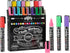 Loddie Doddie Liquid Chalk Markers | Dust Free Chalk Pens - Perfect for Chalkboards, Blackboards, Windows and Glass | 6mm Reversible Bullet & Chis...
