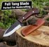High Carbon Steel Knife - Handmade Full Tang Bushcraft Knife - Hunting Knife, Survival Knife, Fixed Blade Knife & Camping Knife - Camping Knives &...