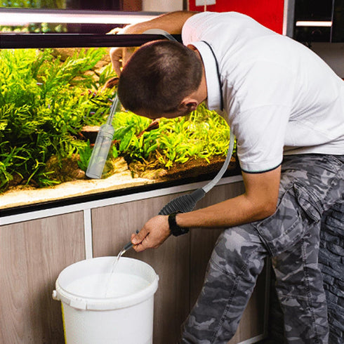 5.7FT Aquarium Siphon Vacuum Cleaner for Fish Tank Cleaning Gravel & Sand & Change The Water...
