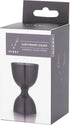 Viski Canterbury Double Measure for Cocktails, Bar Tools and Accessories Stainless Steel Bartender Tool Measuring Shot Gunmetal Black Set of 1...