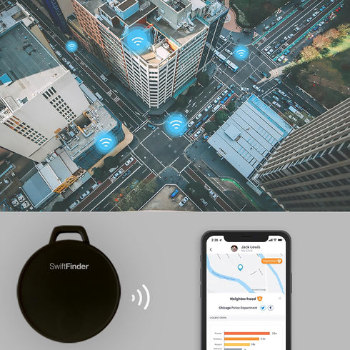ST21 Keys Finder, Bluetooth Tracker and Item Locator for Keys, Bags, and More; Phone Finder, iOS and Android Compatible, Water Resistance with 6 M...