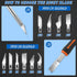 DIYSELF 100 Pack Exacto Knife Blade Refills #18, Hobby Blades Replacement, #18 Craft Knife Blades for Scrapbooking, Stencil, High Carbon Steel Exa...
