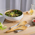 Dehaus® Large Premium Bamboo Salad Tongs - Eco Friendly Wooden Serving Spoons - Salad Serving Utensils - Salad Tosser Forks - Giant Wood Salad Ser...