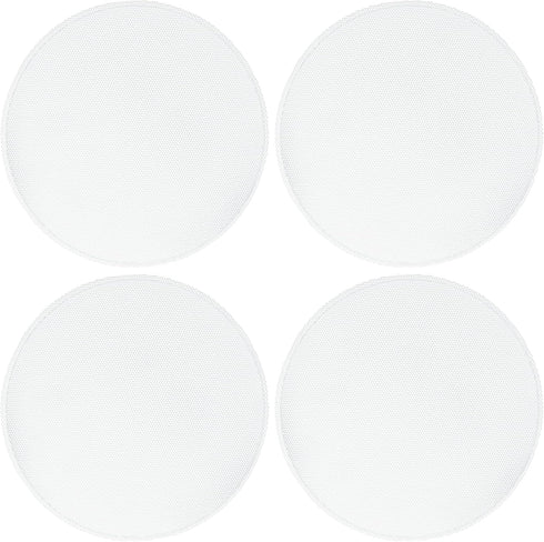 ACROPIX Universal 7 Inch Speaker Grills Mesh for Audio Subwoofer 183x193x11mm Grille without Frame White - Pack of 4...