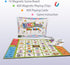 Magnetic Portable Bingo Plus for Kids Playing Board Sequence Game Simple Strategy...