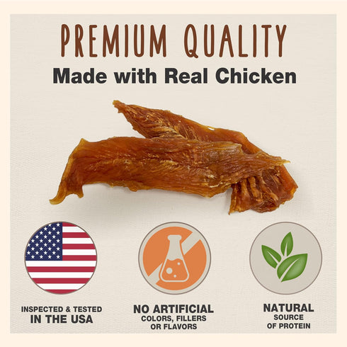 Cadet Gourmet Chicken Breast Dog Treats - Healthy & Natural Chicken Dog Training Treats for Small & Large Dogs - Inspected & Tested in USA (14 oz....