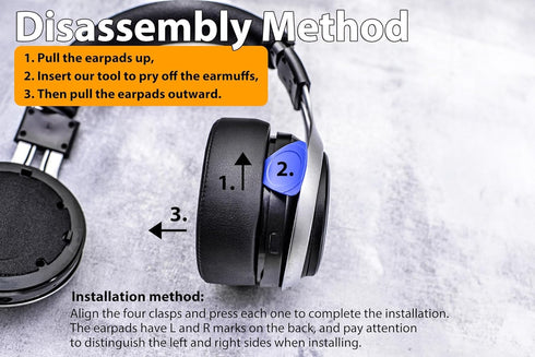 Replacement Earpads Compatible with LucidSound LS20 LS25 LS30 LS40 Headset, Ear Pads Cushions with High-Density Memory Foam (Cooling Gel Fabric)...