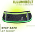 Reflective Running Light Belt with Zipper Pockets and USB Rechargeable, Night Safety Gear for Runners, Dog Walking Gear, Runners Reflective Belt F...