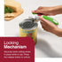 Zyliss Lock N' Lift Can Opener - Manual Can Opener with Built-In Magnet - Safety Can Opener with Stainless Steel Wheel - Handheld Kitchen Tool & G...